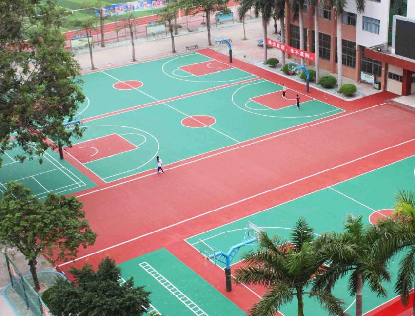 硅PU篮球场